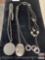 Jewelry - 5, (4 necklaces w/pendants, 1 w/matching earrings)