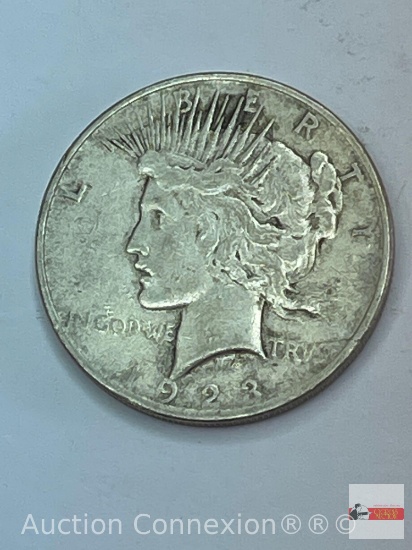 Coins - 1923 silver dollar, Peace
