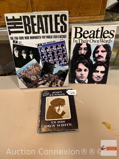 Collectibles - Beatles, 3 books, 1973 The Beatles, 1978 Beatles in their Own Words, 1964 John Lennon