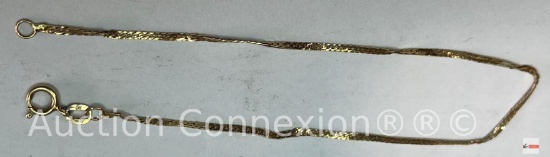 Jewelry - Bracelet, 14k gold Herringbone, Italy