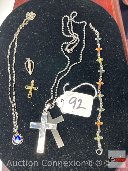 Jewelry - 5 religious, necklaces, bracelet, pendants