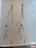 Jewelry - Earrings, 2 pr. dangle designer, pierced