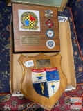2 Military wall plaques - Submarine Squadron & Department of Defense