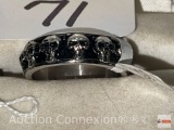 Jewelry - Ring, Band of skulls stainless steel, men's sz 11