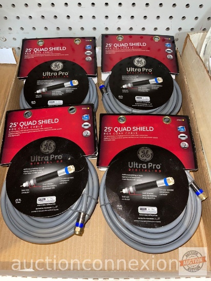 Hardware - 4 - 25ft Quad Shield Coax Cable Ultra Pro Digital