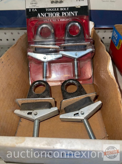 Hardware - 4 truck toggle bolt Anchor points, chrome