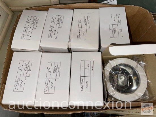 Lighting - 8 Recessed light trim boxes