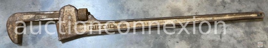 Tools - Vintage 48" Ridged Pipe wrench Pat#1727628, for 1 1/2" to 6" pipe