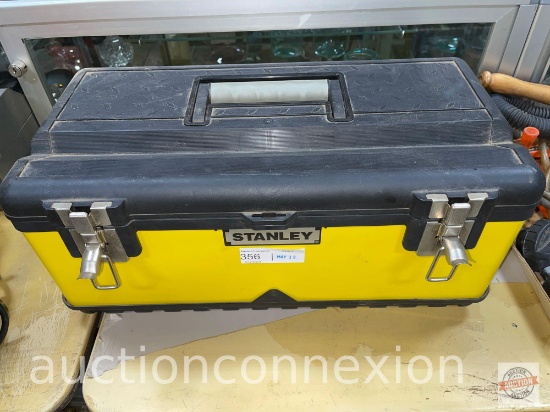 Tools - Stanley toolbox w/ misc. Stanley tools