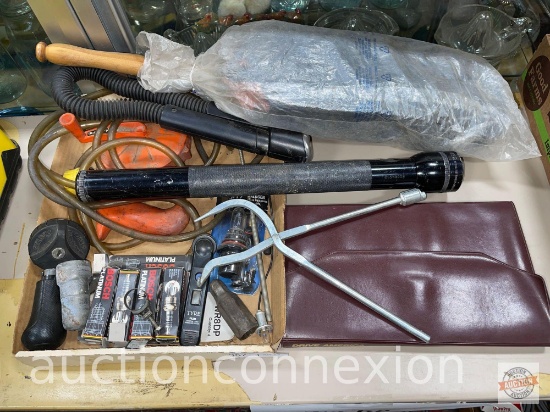 Tools - Automotive mag lite, car duster misc.