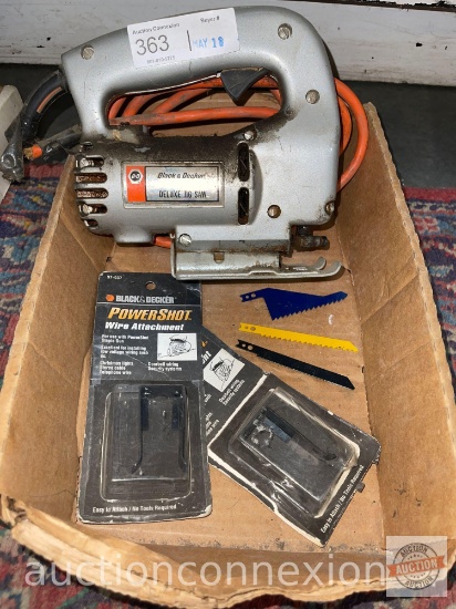Tools - Jig saw with blades, Black & Decker