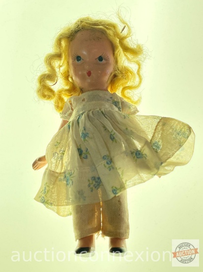 Doll - Vintage bisque Nancy Ann Storybook Doll, 5.5"h