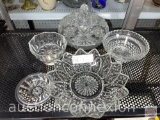 Glassware - Vintage clear glass dishes