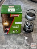 New in box Coleman Deluxe Perfectflow 2 mantle lantern in box and Northpoint LED lantern, as is