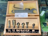 Tools - 6pc. Mastergrip router bit set in wooden storage box