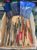 Tools - Lg. lot chisels, files, rasps, wood working tools