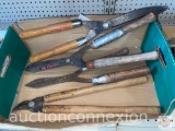 Tools - 4 Loppers, wooden handles