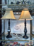 2x's the money table lamps w/shades, 28