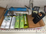 Tools - Caulking tubes and guns and 2 stud finders