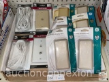 Hardware - Phone wire junction boxes, wall jack plates, phone line