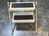Tools - Vintage 2 step folding step ladder w/ handle