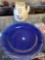 5 items - 4 Loneoak & Co. Large blue plates 12