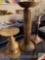 3 Brass decor candle holders - 7