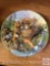 Franklin Mint Heirloom porcelain plate, Noah's ark, relief, All Aboard by Bill Bell with hanger