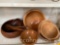 Wooden bowls - 7 bowls, 2 serving utensils, 2 handmade in Italy, 2 Holland Bowl Mill in Michigan