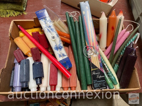 Candles, new and used