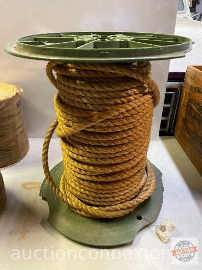 large spool with 1/2" rope