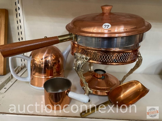 Kitchenware - Teapot, measuring cup, scoop, chafing dish