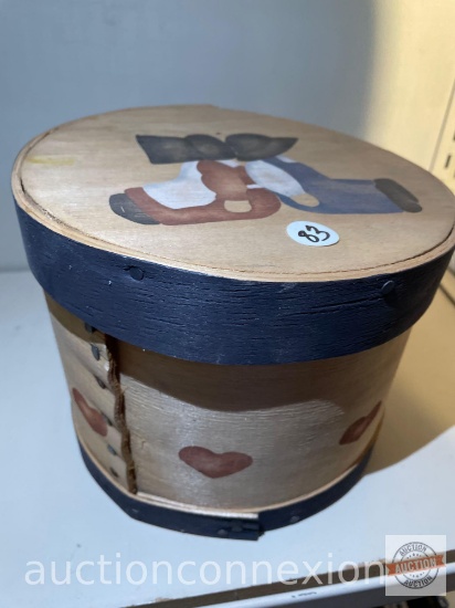 Authentic Wisconsin cheese box, hand stenciled 5.5"hx8"w,