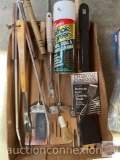 Barbecue items - Utensils, cleaning brush, simple Green cleaner etc.