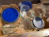 Pyrex storage dishes, bowls