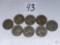 Coins - 8 Nickels - Undated 