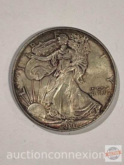 Coins - Walking Liberty Silver Dollar, 1 oz. fine silver, 2007