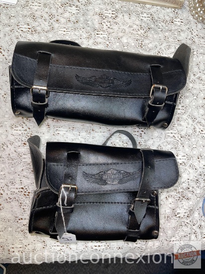2x's the money Harley Davidson bike saddle bag styled handbags 8"w