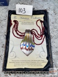 Jewelry - The Artesian Collection, Art glass pendant w/ beaded necklace, Artistic European flair