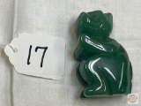Carved Jade figurine, Foo dog 2.25