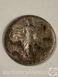Coins - Walking Liberty Silver Dollar, 1 oz. fine silver, 1990