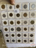 Coins - 30 misc. foreign coins and tokens