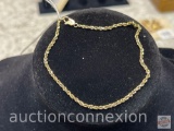 Jewelry - 14k gold Bracelet, 2 grams, rope chain