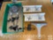 Decor wall accents - Bath/vanity Shelves, hooks, squeegee