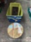 Decor - Organizer canvas baskets, hat box, woven tray