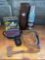 Vintage - Hatchet, 3 qt canteen in orig. box, Stanley Aladdin's thermos, new in case & leather Whip