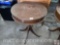 Furniture - Vintage round accent drum table, 3 legged