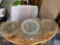 Glassware - 4 vintage platters