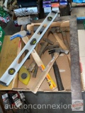 Tools - Hammers & level & chalk box