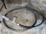 Propane transfer hose w/valve